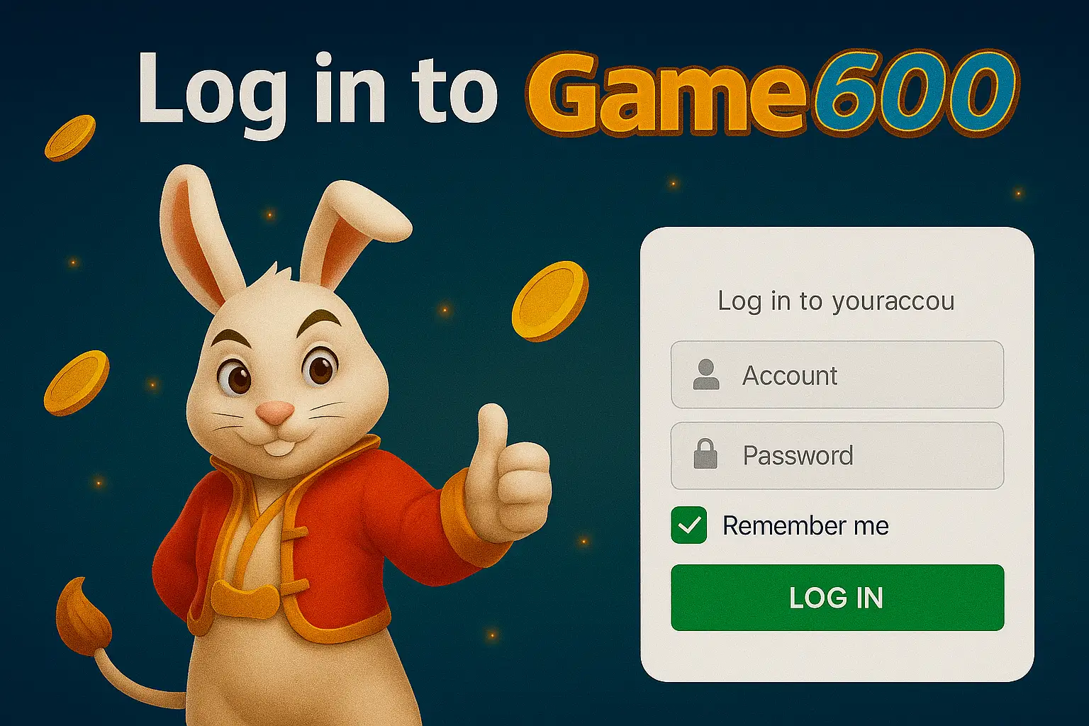 Não Perca tempo, o rRgistro na site Game600